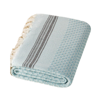 Drap de bain certifié de luxe ultra doux à séchage rapide Serviette de plage pour bain turc en micro gaufre 70x40 ''surdimensionnée