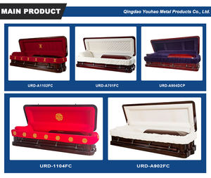 صندوق أبيض متين على الطراز الابيض ونحت نعش الجنازة من المصنع - Product Image 6