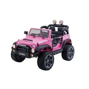 power jeep 4 wheels electric car kids 12v children ride on car for kids 2 seat with remote