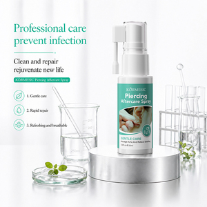 KORMESIC Private Label 30ml Piercing Aftercare <b>Spray</b> Mineral Face Body <b>Spray</b> Long-lasting Whitening Breathable Ear Piercing Care - Product Image 1
