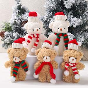 Cyber Popular Natal <span class=keywords><strong>Teddy</strong></span> <span class=keywords><strong>Bear</strong></span> Boneca De Pelúcia Presente Costume Bag Keychain Pingente Baking Decoração Estatueta & Toy - Product Image 1