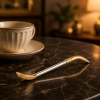 Cuillère-paille en acier inoxydable pour café, lait, thé, jus, avec filtre à thé et agitateur, accessoires de boisson réutilisables