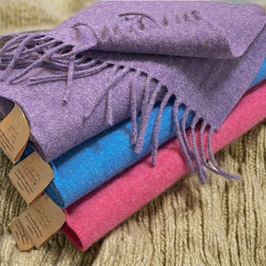 Bufanda de Cachemira para Mujer, Pashmina Larga de Color Sólido, para Invierno, en Morado, Azul y Rosa - Product Image 2