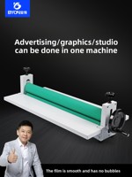 Laminateur manuel à froid BYON TK650T A3/A4/A5 pour montage de films publicitaires, photos de studio, affiches grand format et panneaux KT