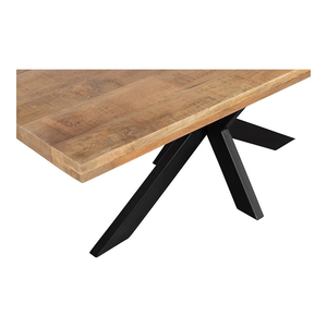 Table à manger rectangulaire en bois de manguier 140x90 cm, construction solide, design élégant, finition durable et parfaitement stylée - Product Image 3