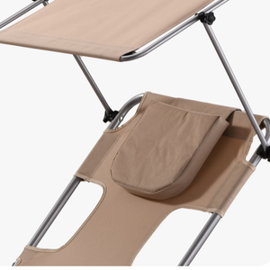 Chaise pliante confortable en tissu Oxford haute résistance pour l'extérieur, avec siège et dossier élargis, chaise inclinable - Product Image 3