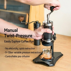 Machine à café expresso manuelle portable en acier inoxydable, kit de voyage avec café crémeux style américain - Product Image 2