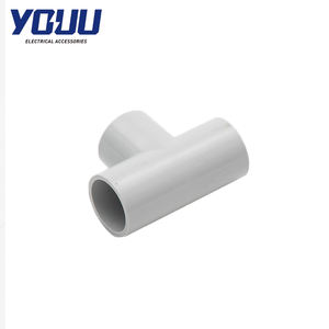 Tuu ad alta richiesta Conduit elettrico solido t-shirt raccordo senza veleno di plastica boccola di saldatura liscia testa di esportazione prodotti in scatola colata - Product Image 5