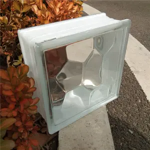 高品质190 * 80毫米水立方图案建筑方形玻璃块玻璃砖