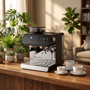Machine à expresso tout-en-un 20 bars avec moulin intégré et porte-filtre 58 mm pour la maison, les cafés et la vente en gros - Product Image 1