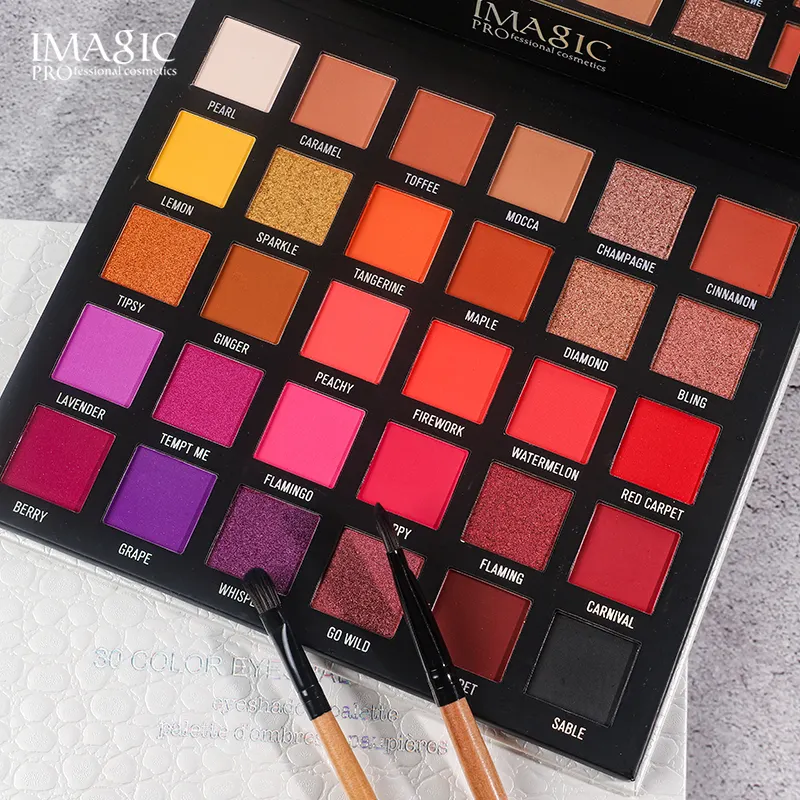 IMAGIC Cosmetics Galaxy Shine Eyeshadow Palette 30 Color Matte Shimmer Highly Pigmented Eye Shadow Powder