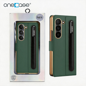 เคสหนังชุบเคลือบหรูหราพร้อมช่องใส่ปากกาและฟิล์มกันรอยสำหรับ Z Fold และ OPPO Find N2 Fold ขายส่ง - Product Image 1