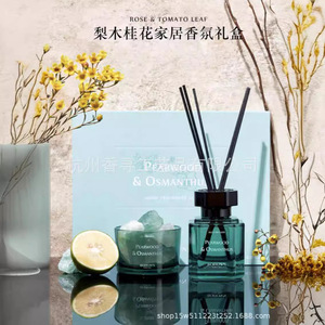 Botown <b>Reed</b> <b>Diffuser</b> Set Rose Tomato Leaf 6.00 Fl.Oz Long Lasting Aroma Home Fragrance Gift Box - Product Image 4