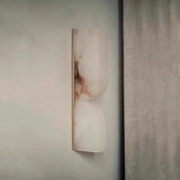 Applique murale en albâtre, design esthétique moderne, matériau en pierre, lampe murale LED, convient aux couloirs et aux chambres, peut être suspendue au mur