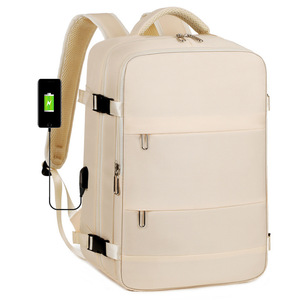 Ba lô du lịch cao cấp unisex in logo tùy chỉnh, chống thấm nước, thoáng khí, dung tích lớn, được hãng hàng không chấp thuận, có cổng USB, khóa kéo - Product Image 1