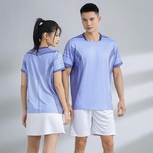 T-shirt de sport unisexe OEM en gros, séchage rapide, respirant, pour pickleball, tennis, badminton, uniforme d'entraînement d'équipe - Product Image 3