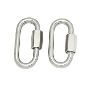 Heavy Duty O-Shape Stainless Steel Snap Hook <b>Hammock</b> Carabiner Climbing Snaps with Screw Locking Gate for Hiking and Climbing - Product Image 1
