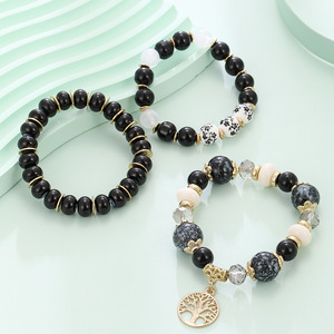 Bijoux <span class=keywords><strong>bohème</strong></span> <span class=keywords><strong>vie</strong></span> d'arbre Bracelet perlé ethnique multicouche verre arbre <span class=keywords><strong>de</strong></span> <span class=keywords><strong>vie</strong></span> Bracelet à breloques pour femmes - Product Image 2