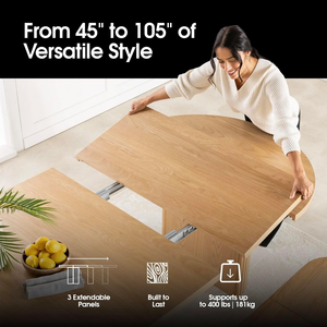 <span class=keywords><strong>Mesa</strong></span> de Comedor Extensible <span class=keywords><strong>con</strong></span> Almacenamiento Oculto, <span class=keywords><strong>Mesa</strong></span> Retráctil Multifuncional, <span class=keywords><strong>Mesa</strong></span> de Comedor <span class=keywords><strong>Plegable</strong></span> de Madera para Restaurante y <span class=keywords><strong>Cocina</strong></span> - Product Image 3