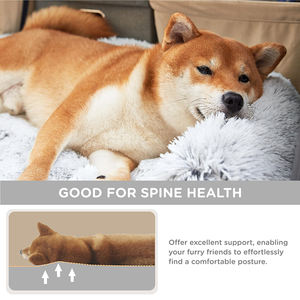 Роскошная плюшевая ортопедическая большая кровать для собак - Product Image 6