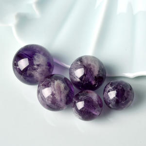 थोक थोक क्रिस्टल बेड्स 8 मिमी और 10 मिमी आकार के प्राकृतिक ग्लास बेड्स सहित बैंगनी फूल डिजाइन गहने की आपूर्ति - Product Image 2