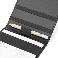 Artisanat populaire-homme Golf Score Card Crocodile Pattern Leather Golf Scorecard Holder Gift Set