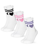 Chaussettes de sport tricotées personnalisées avec logo ODM, chaussettes légères à motif cœur, chaussettes de sport rembourrées