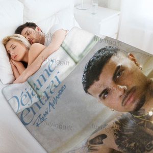 Couverture en flanelle douce à motif personnalisé Rauw <span class=keywords><strong>Alejandro</strong></span> New Song DEJAME ENTRAR, impression de designer, fabrication sur mesure - Product Image 5