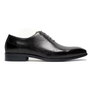 Chaussures en cuir véritable haut de gamme pour hommes - Lacets imperméables, respirantes et antidérapantes - Parfaites pour le style business décontracté - Product Image 5