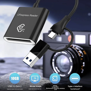 CFexpress 10Gbps 2 in 1 tip C kart okuyucu USB3.2 Windows adaptörü taşınabilir tip A-C CF ekspres kart kart okuyucu Windows XP <span class=keywords><strong>MAC</strong></span> OS için - Product Image 2