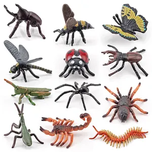 3d realistische kunststoff-insektemodell pvc-mini-spielzeug kundenspezifisch für kinder erziehung