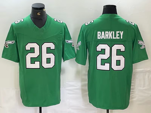 Großhandel Genähte American Football Trikots Neue Saison # 26 Barkley # 91Cox # 98 Carter Philadelphia Eagles Stickerei-Trikots - Product Image 3