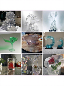 Transparent Plastic <b>Art</b> Sculpture Abstract Decor <b>Object</b> for Home Villa Hotel Decoration Unisex 14 Years & Up - Product Image 4