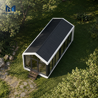 Maisonnette en acier pré-assemblée pour l'extérieur OEM/ODM, capsule mobile polyvalente pour hôtels et jardins, maisons conteneurs