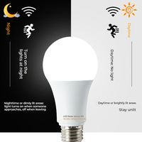 Bombilla LED con sensor de movimiento 9W A19 con detección infrarroja PIR AC170-265V E27/B22