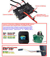 Kit Efoil Maytech 60V 7,6KW avec moteur étanche, hélice et protection, télécommande ESC, interrupteur anti-étincelles, propulsion électrique