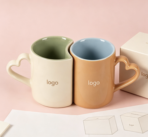 Juego de Tazas de Café de Cerámica Personalizadas para Parejas, Recuerdo de <span class=keywords><strong>Skye</strong></span>, Taza de Porcelana con Asa Alta, Venta al Por Mayor OEM - Product Image 2
