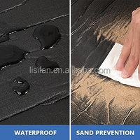 Tapis de pique-nique pliable grand format personnalisé, imperméable, écologique, léger, portable, 100 % polyester, imprimé en polaire à carreaux