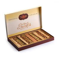 Baklava de qualité supérieure, assortiment de desserts sucrés, boîte-cadeau de dattes Baklava, emballage personnalisé pour pâtisserie du Ramadan