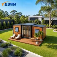 Studio de jardin autonome Yeson, maison préfabriquée extensible, suite d'hôtes modulaire moderne pour jardin britannique