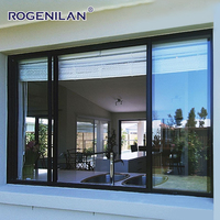 Ventanas Corredizas de Aluminio Estilo Americano Rogenilan, 3 Paneles, Vidrio Aislante, con Rotura de Puente Térmico, en Venta
