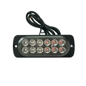 Spia di avvertimento per auto Flash 12-24V, 12 luci stroboscopiche a led per aerei rosso verde, luce stroboscopica a Led di sicurezza bianca per camion sul tetto