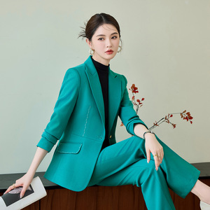 Women's Suit <b>Set</b> Polyester Worsted Full Sleeve Anti-Wrinkle <b>Office</b> Lady Style - Product Image 3