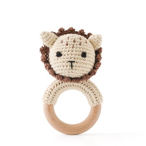 New Crochet Animal <strong>Rattle</strong> <strong>Baby</strong> Soothing lion Puppy Hand <strong>Rattle</strong> <strong>Baby</strong> Grasping Toy <strong>Baby</strong> <strong>Rattle</strong> - Product Image 1