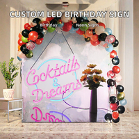 Lettres lumineuses LED DC personnalisables « Joyeux Anniversaire » pour mariages, boutiques, entreprises – Améliorez vos fêtes d'anniversaire et vos rassemblements