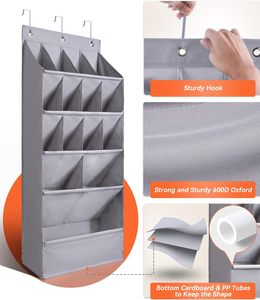 15 túi có thể gập lại treo lưu trữ tổ chức túi lớn giữ Giày Treo giá giày cho tủ quần áo giày tổ chức - Product Image 6