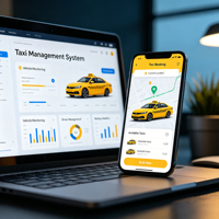 Crea un sistema de gestión de taxis de marca blanca y una aplicación de doble plataforma para que los clientes creen su propia marca de taxi de servicio a domicilio.