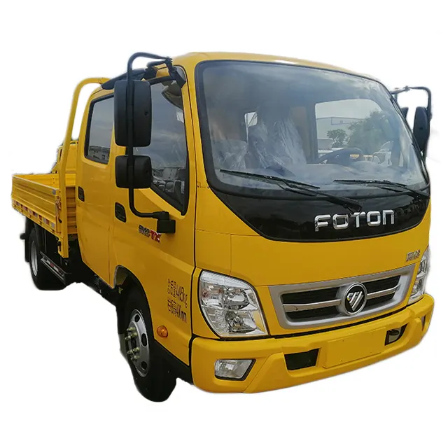 ที่มีความซับซ้อน Technologies Foton รถบรรทุกขนาดเล็ก OLLIN 2.5Ton คู่แถวรถ Cargo รถบรรทุก Van รถบรรทุก