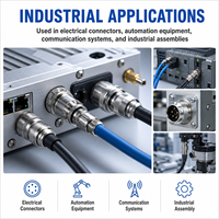 Custom Precision CNC Machined Metal Connector Component for Industrial Equipment Electrical and Mechanical Assembly