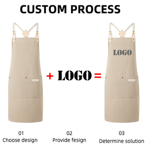 Delantal Promocional Publicitario con Logotipo Personalizado, Impresión <span class=keywords><strong>para</strong></span> Restaurantes, Tela de Sarga, Color Sólido, Ropa de Trabajo <span class=keywords><strong>para</strong></span> <span class=keywords><strong>Eventos</strong></span> - Product Image 4
